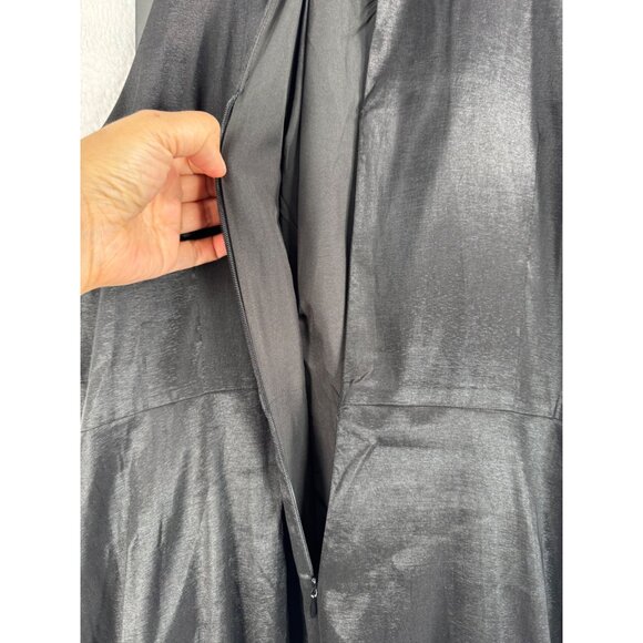 Forever Amelia Ruby Dress pleated maxi cocktail halter Black‎ sz 16 - Picture 10 of 10